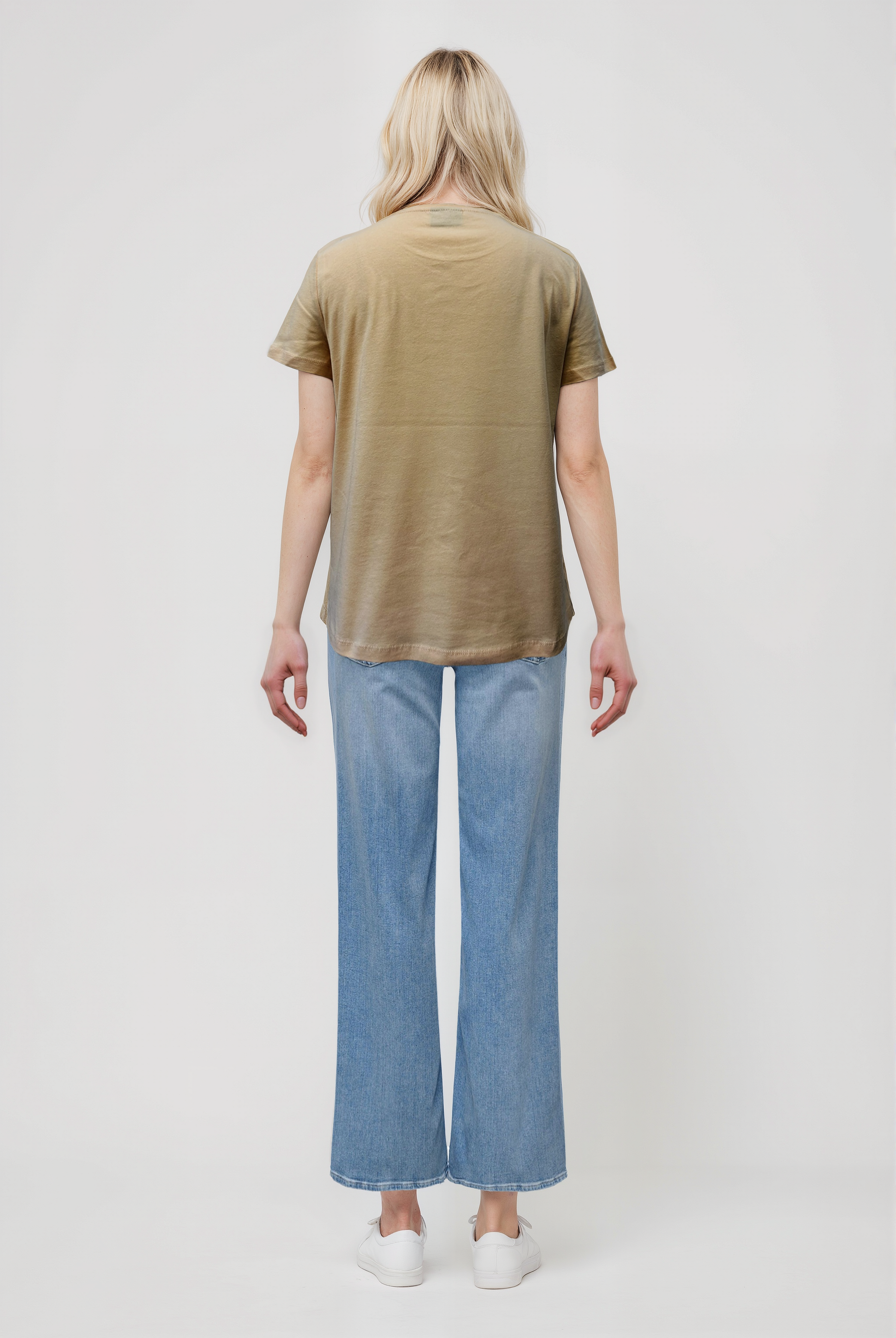 Turuncu Bisiklet Yaka Kısa Kollu Kadın T-Shirt TESS - T-Shirt - Westmark London EU(TR) Store Organik Pamuklu Sürdürülebilir Moda