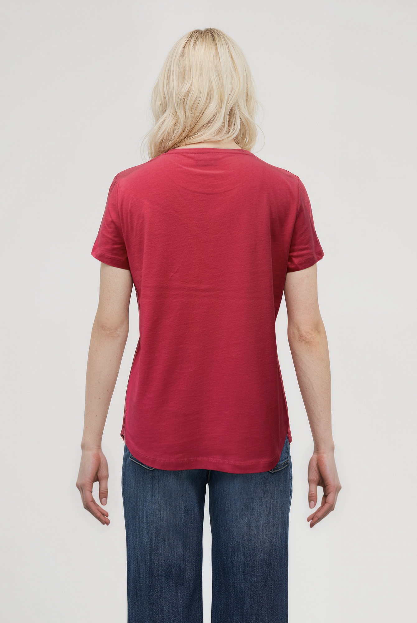 Kırmızı Bisiklet Yaka Kısa Kollu Kadın T-Shirt TESS - T-Shirt - Westmark London EU(TR) Store Organik Pamuklu Sürdürülebilir Moda