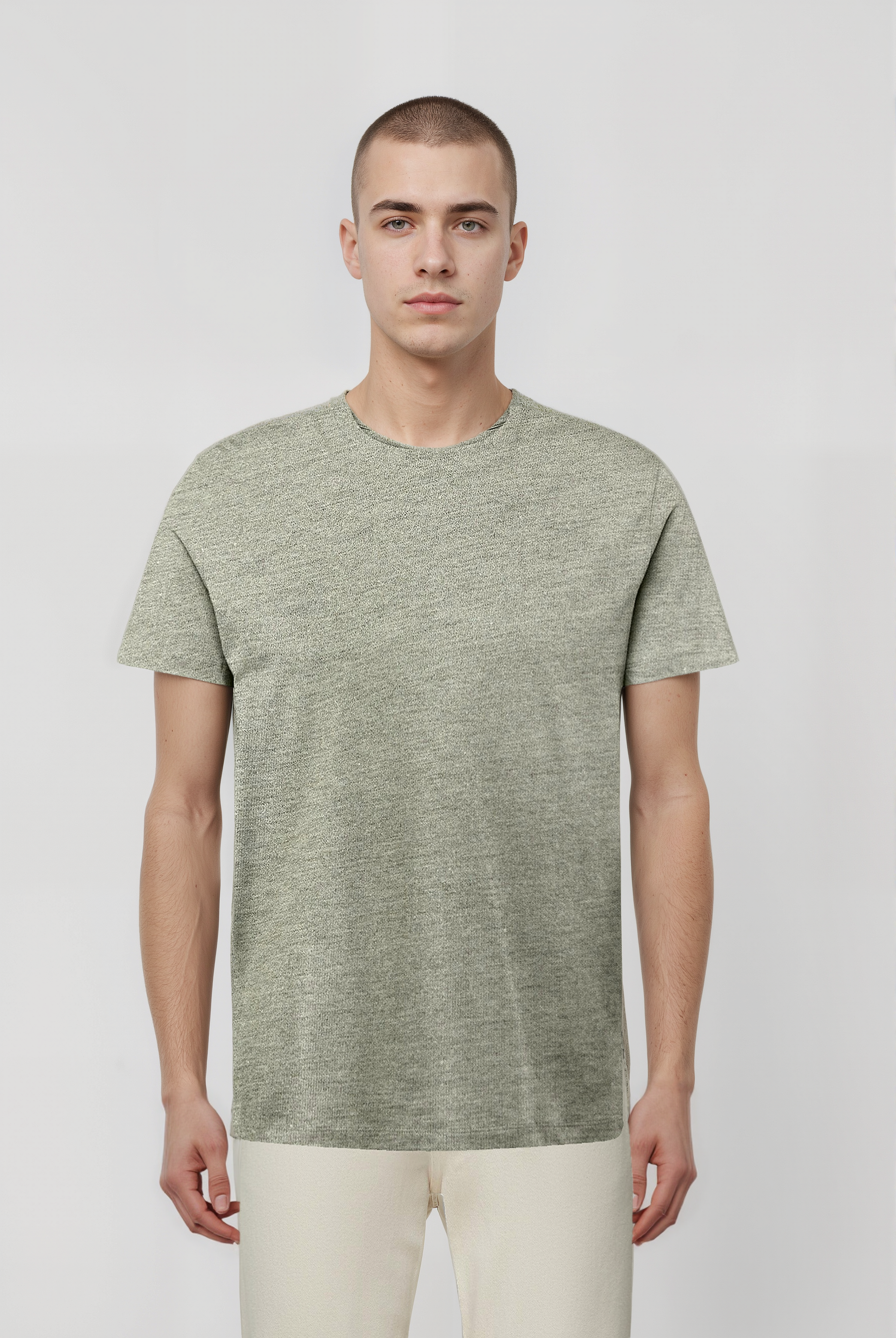 Gri Bisiklet Yaka Kısa Kollu Erkek T-Shirt WILLIAM - T-Shirt - Westmark London EU(TR) Store Organik Pamuklu Sürdürülebilir Moda