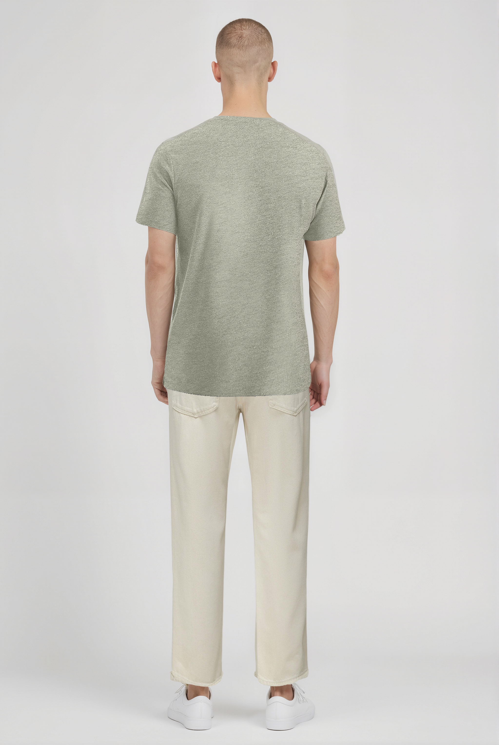 Gri Bisiklet Yaka Kısa Kollu Erkek T-Shirt WILLIAM - T-Shirt - Westmark London EU(TR) Store Organik Pamuklu Sürdürülebilir Moda