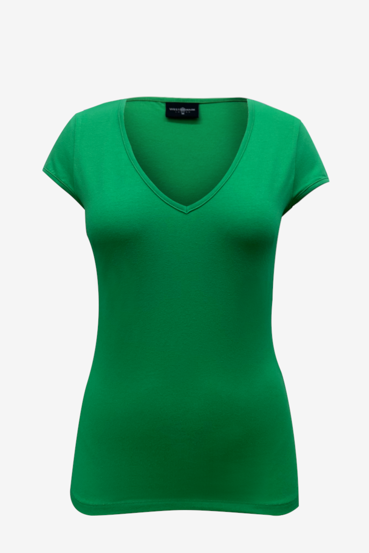 Parlak Yeşil V Yaka Kısa Kollu Kadın T-Shirt VALLI V-NECK S/S TOP - T-Shirt - Westmark London EU(TR) Store Organik Pamuklu Sürdürülebilir Moda