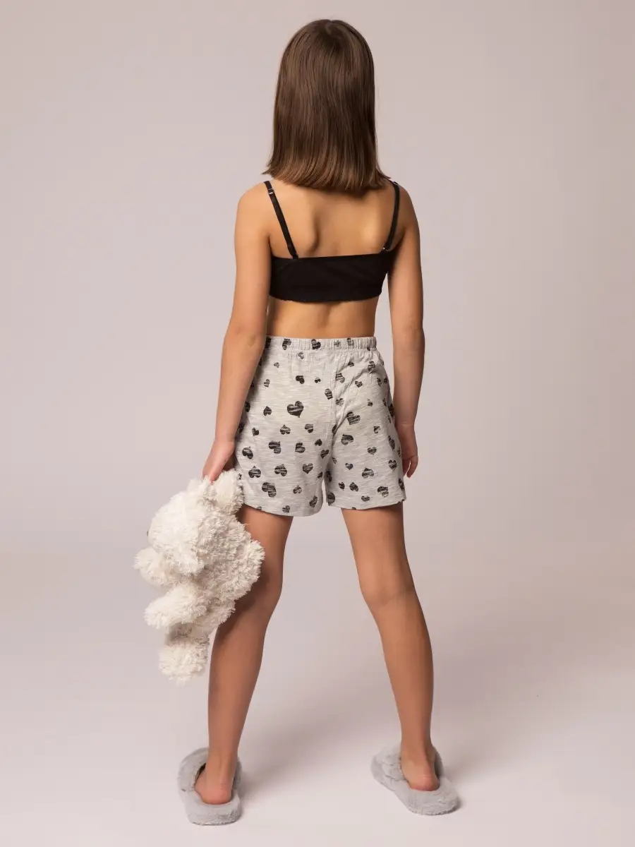 3'lü Siyah  Pamuk /  Elastan Kız Çocuk Alttan Dantelli Bustiyer Set LCALISA - Underwear - Westmark London EU(TR) Store Organik Pamuklu Sürdürülebilir Moda