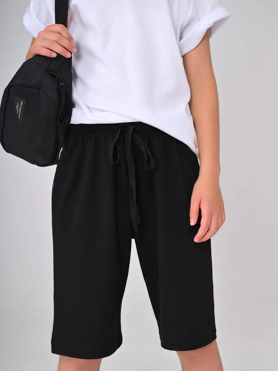 Siyah Pamuk Unisex Çocuk Şort LCLEO - Short - Westmark London EU(TR) Store Organik Pamuklu Sürdürülebilir Moda