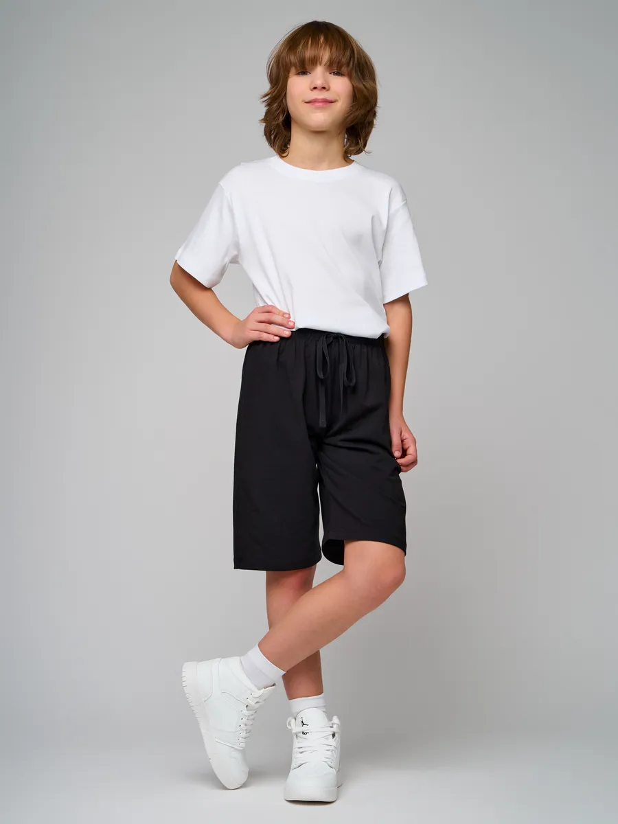 Siyah Pamuk Unisex Çocuk Şort LCLEO - Short - Westmark London EU(TR) Store Organik Pamuklu Sürdürülebilir Moda