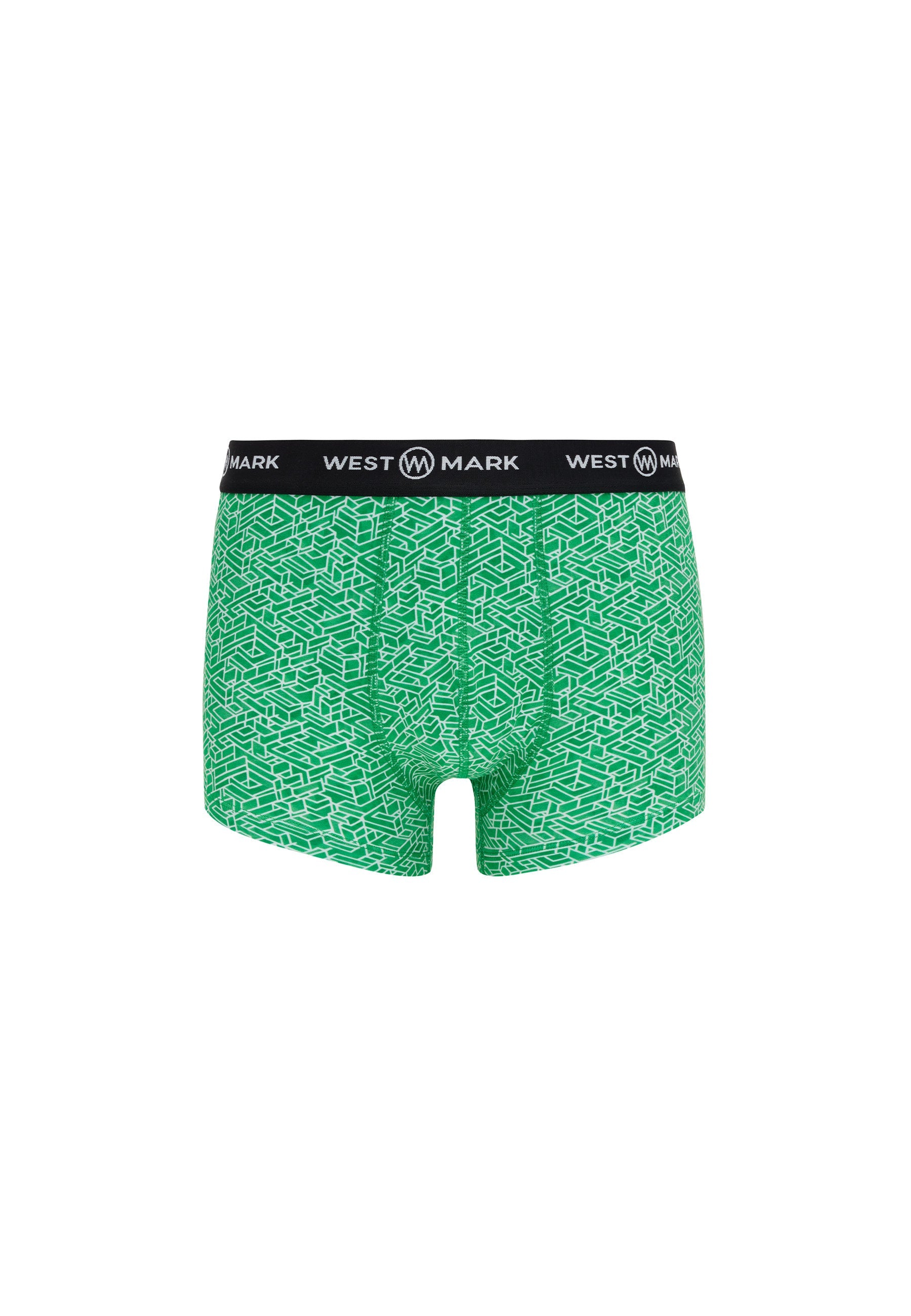 3'lü Yeşil Beyaz Desenli Erkek Boxer Seti OSCAR WMABSTRACT - Underwear - Westmark London EU(TR) Store Organik Pamuklu Sürdürülebilir Moda