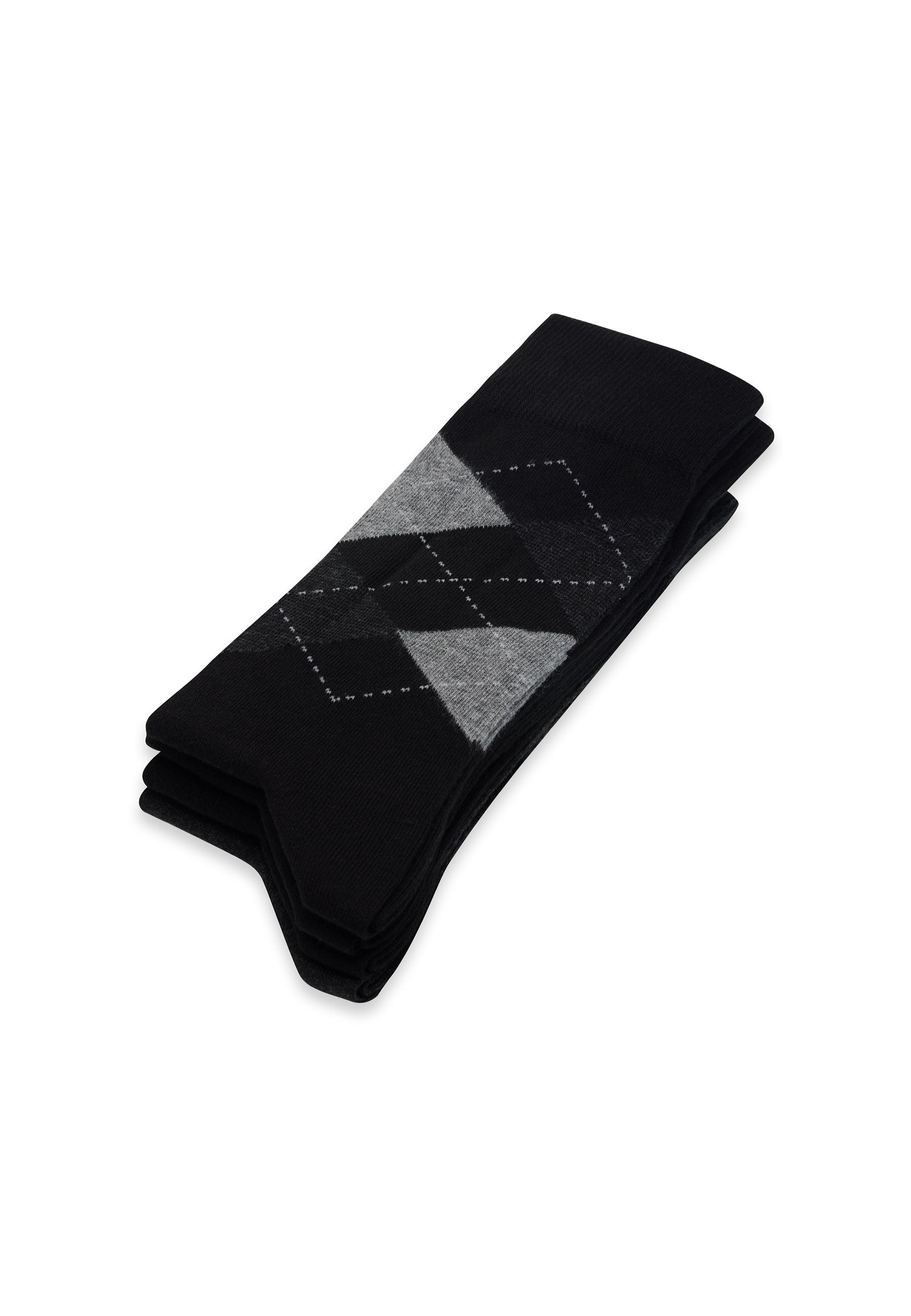 4’lü Siyah Antrasit Baklava Desenli Pamuk Karışımlı Erkek Çorap Seti ARGYLE - Socks - Westmark London EU(TR) Store Organik Pamuklu Sürdürülebilir Moda