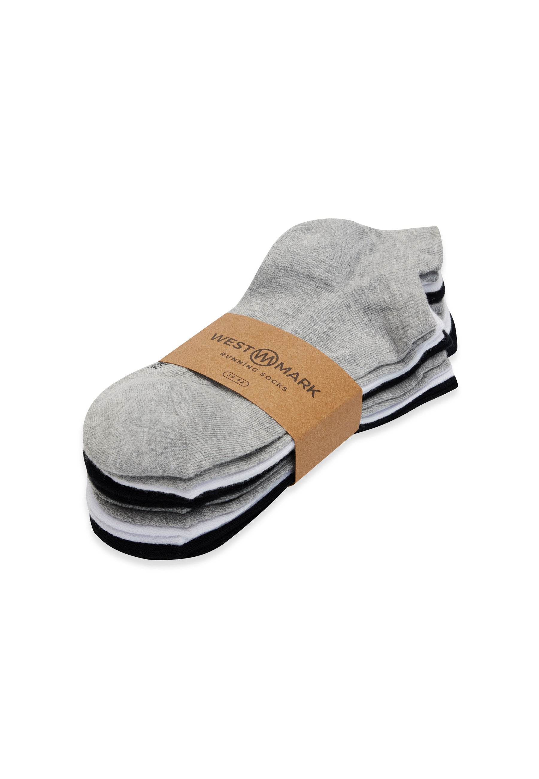 6’lı Siyah Beyaz Gri Pamuk Karışımlı Erkek Çorap Seti RUNNING - Socks - Westmark London EU(TR) Store Organik Pamuklu Sürdürülebilir Moda