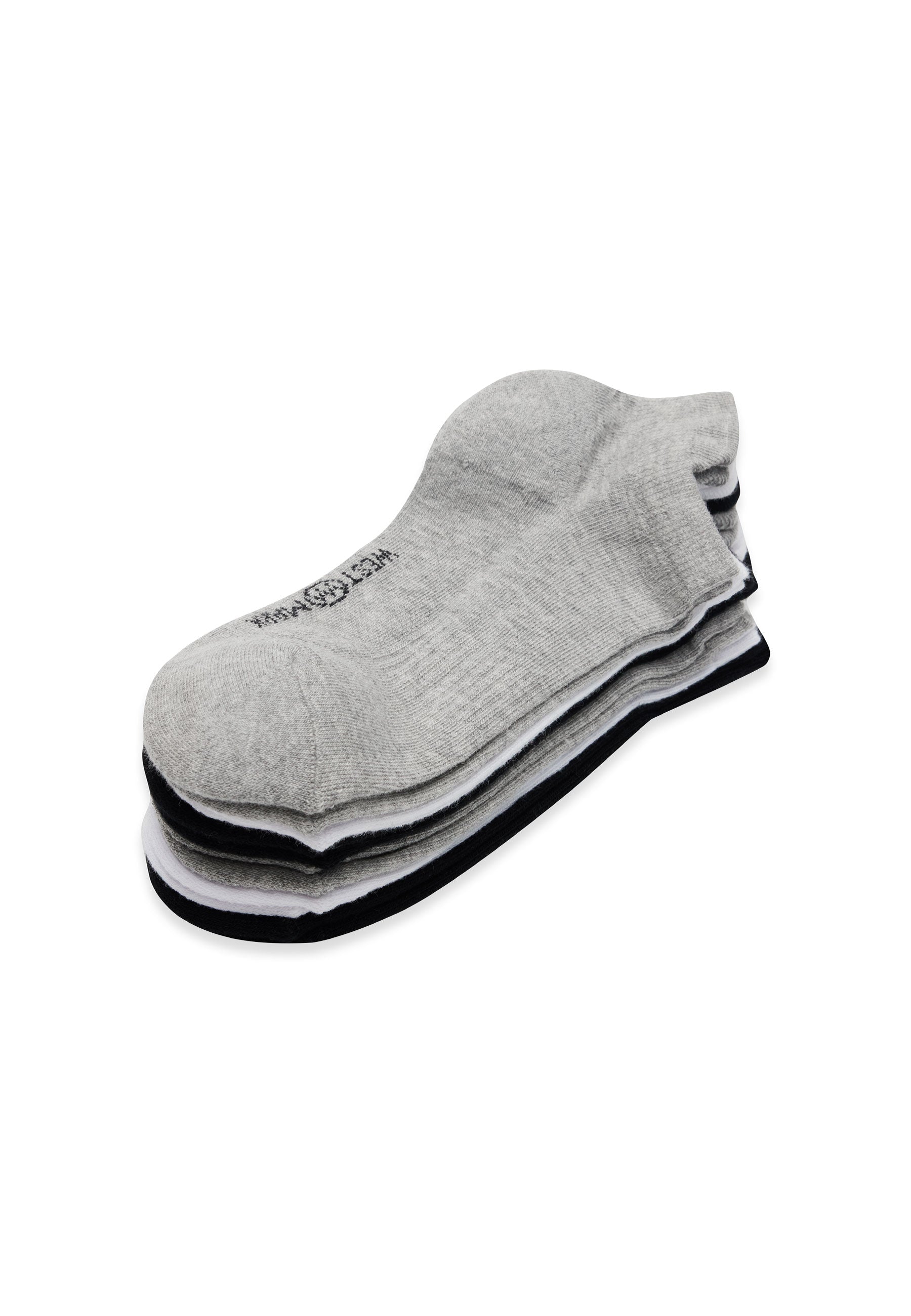 6’lı Siyah Beyaz Gri Pamuk Karışımlı Erkek Çorap Seti RUNNING - Socks - Westmark London EU(TR) Store Organik Pamuklu Sürdürülebilir Moda