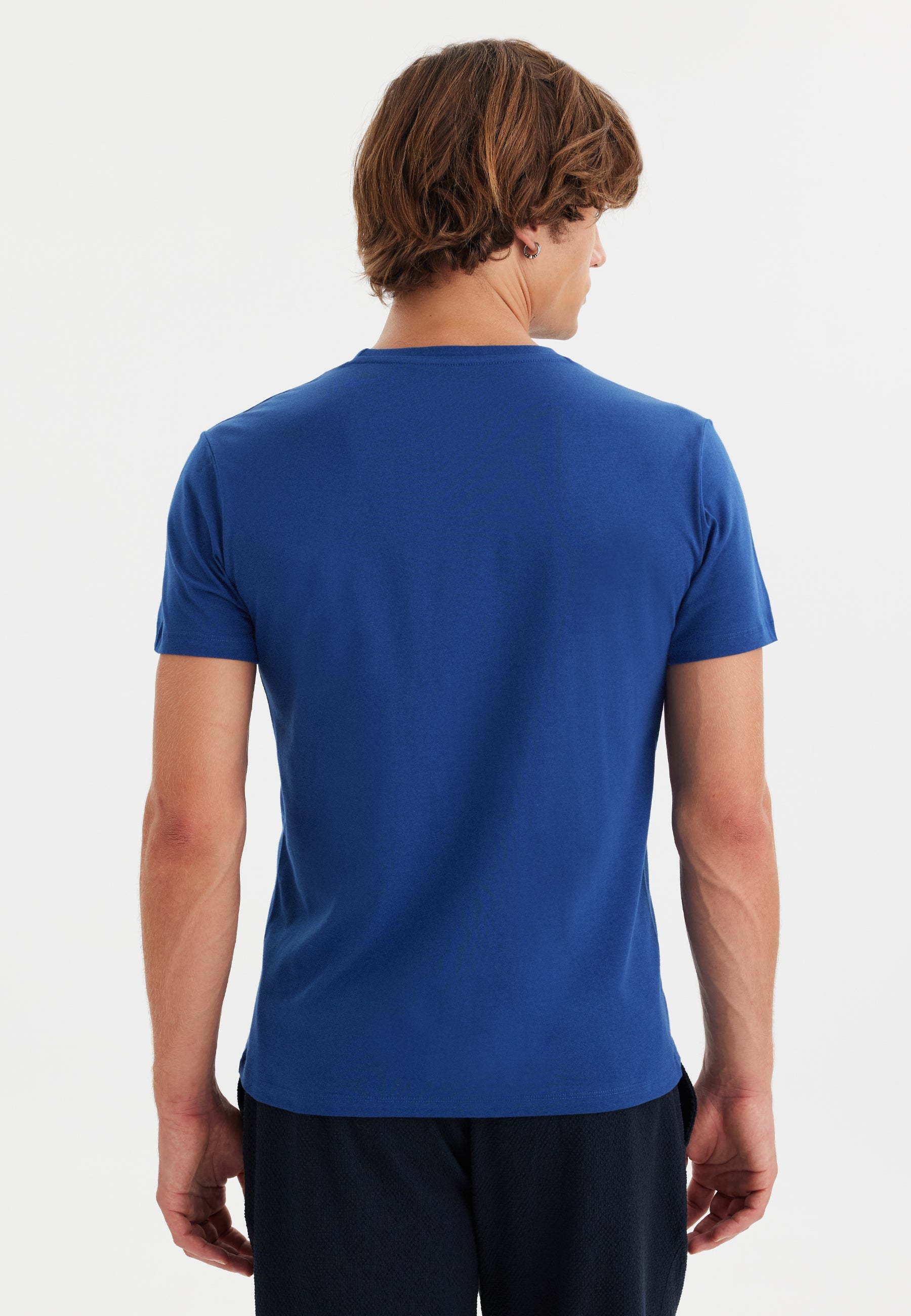 Mavi Bisiklet Yaka Pamuklu Erkek T-Shirt VITAL - T-Shirt - Westmark London EU(TR) Store Organik Pamuklu Sürdürülebilir Moda