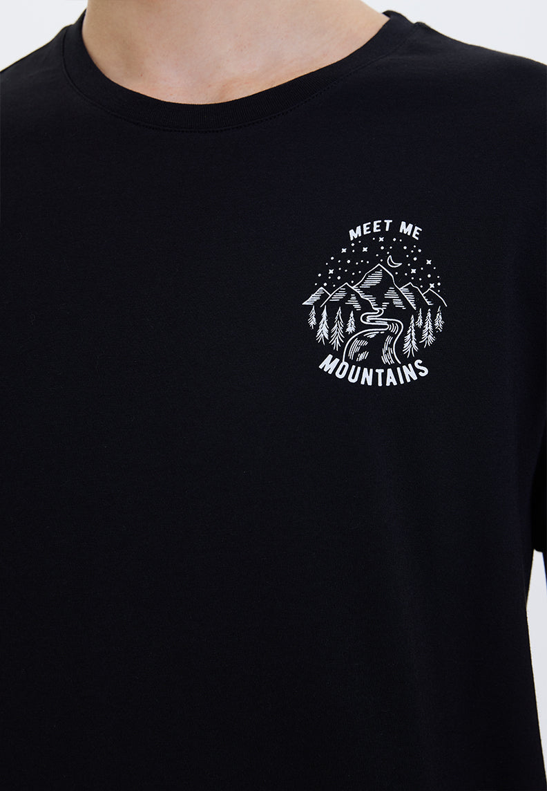 WMLINE MEET TEE in Black - T-Shirt - Westmark London EU(TR) Store Organik Pamuklu Sürdürülebilir Moda