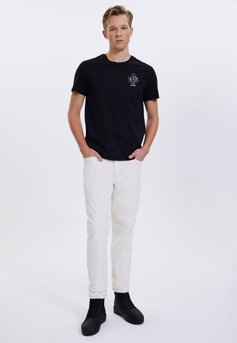 WMLINE NATURE TEE in Black - T-Shirt - Westmark London EU(TR) Store Organik Pamuklu Sürdürülebilir Moda