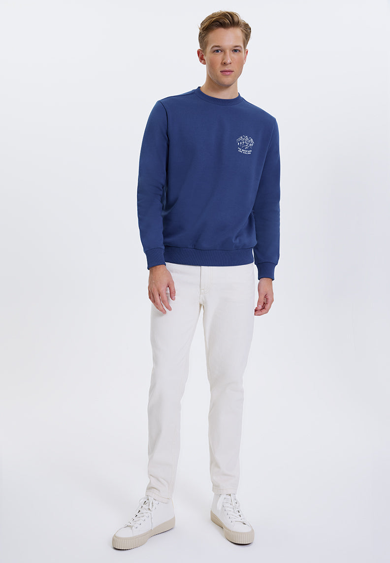WMLINE CALL SWEAT in Blue Quartz - Sweatshirt - Westmark London EU(TR) Store Organik Pamuklu Sürdürülebilir Moda