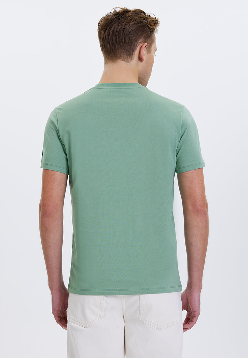 WMLINE MEET TEE in Hedge Green - T-Shirt - Westmark London EU(TR) Store Organik Pamuklu Sürdürülebilir Moda