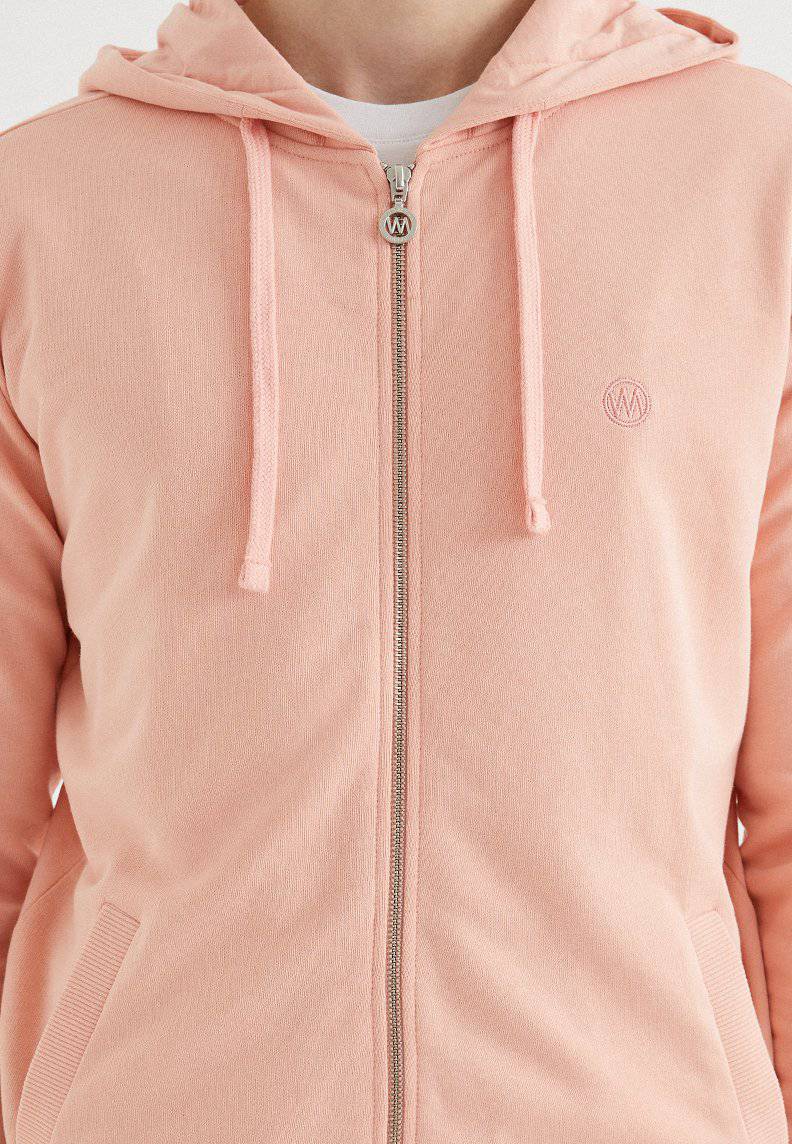 CORE ZIP HOODIE in Coral Cloud - Sweatshirt - Westmark London EU(TR) Store Organik Pamuklu Sürdürülebilir Moda