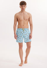 BANANA SWIM SHORTS in Blue AOP - Swim Shorts - Westmark London EU(TR) Store Organik Pamuklu Sürdürülebilir Moda