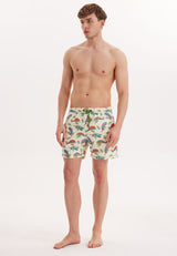WMANIMAL IGUANA SWIM SHORTS in Beige AOP - Swim Shorts - Westmark London EU(TR) Store Organik Pamuklu Sürdürülebilir Moda