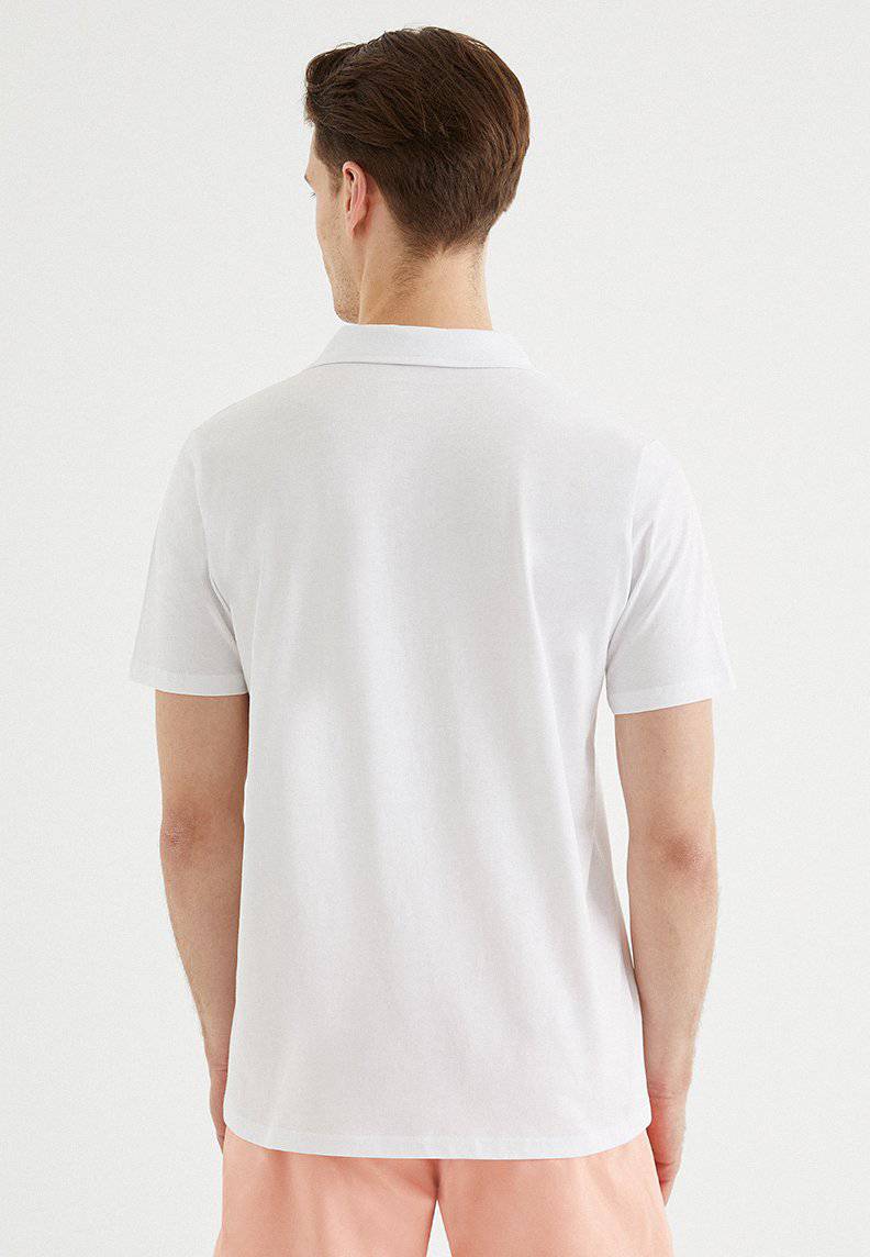 VITAL POLO in White - T-Shirt - Westmark London EU(TR) Store Organik Pamuklu Sürdürülebilir Moda