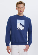 WMWINTER MOUNTAIN SWEAT in Blue Quartz - Sweatshirt - Westmark London EU(TR) Store Organik Pamuklu Sürdürülebilir Moda