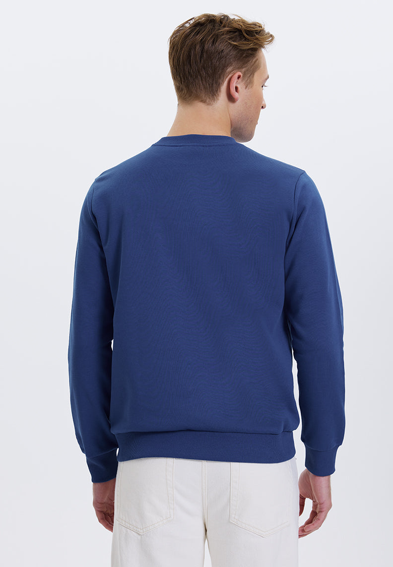 WMWINTER MOUNTAIN SWEAT in Blue Quartz - Sweatshirt - Westmark London EU(TR) Store Organik Pamuklu Sürdürülebilir Moda