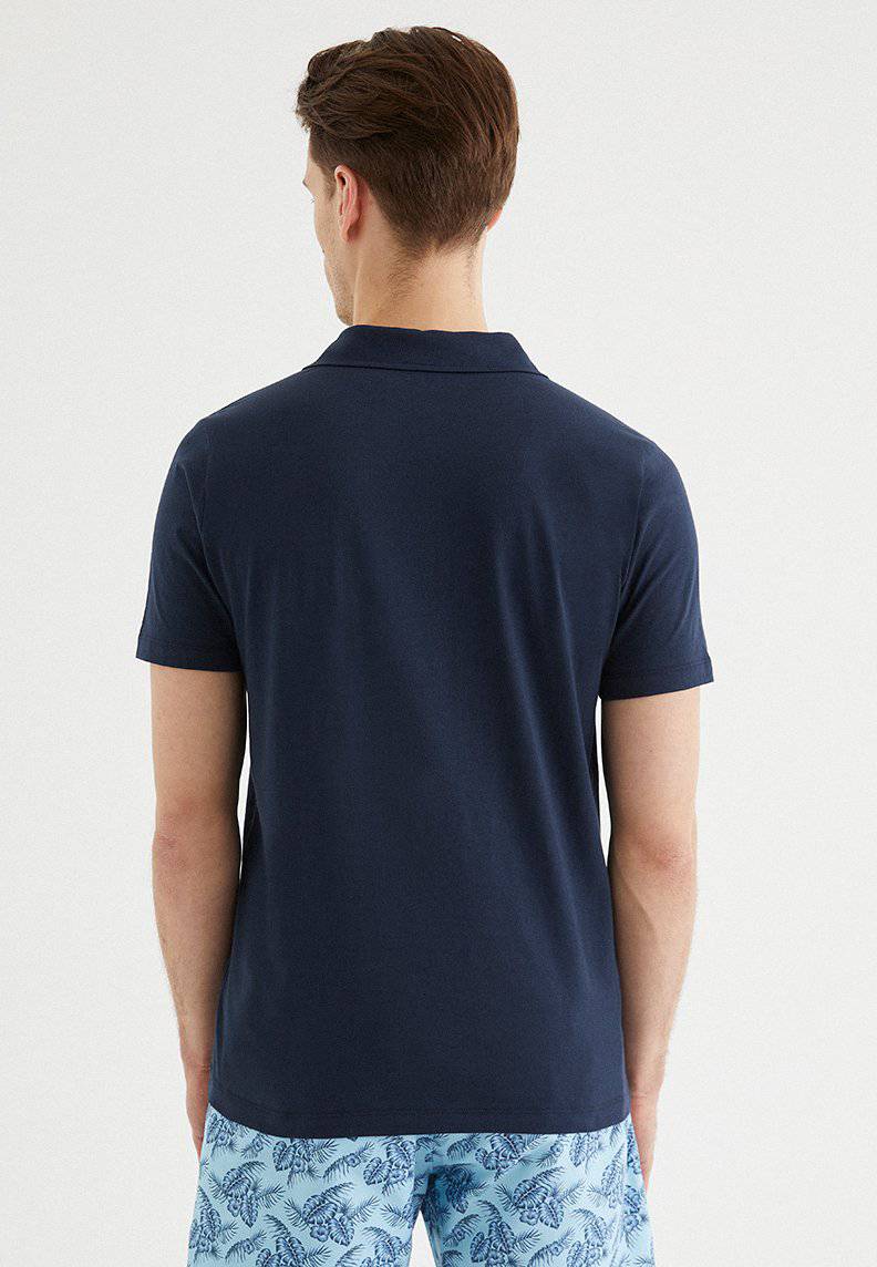 VITAL POLO in Total Eclipse - T-Shirt - Westmark London EU(TR) Store Organik Pamuklu Sürdürülebilir Moda