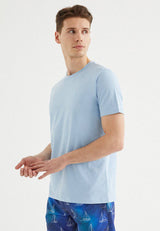 VITAL O-NECK TEE in Powder Blue - T-Shirt - Westmark London EU(TR) Store Organik Pamuklu Sürdürülebilir Moda