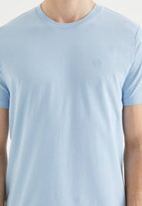 VITAL O-NECK TEE in Powder Blue - T-Shirt - Westmark London EU(TR) Store Organik Pamuklu Sürdürülebilir Moda