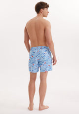 STORK SWIM SHORTS in Blue AOP - Swim Shorts - Westmark London EU(TR) Store Organik Pamuklu Sürdürülebilir Moda