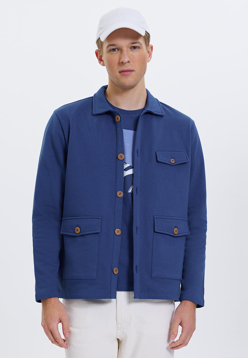 CORE OVERSHIRT in Blue Quartz - Overshirt - Westmark London EU(TR) Store Organik Pamuklu Sürdürülebilir Moda