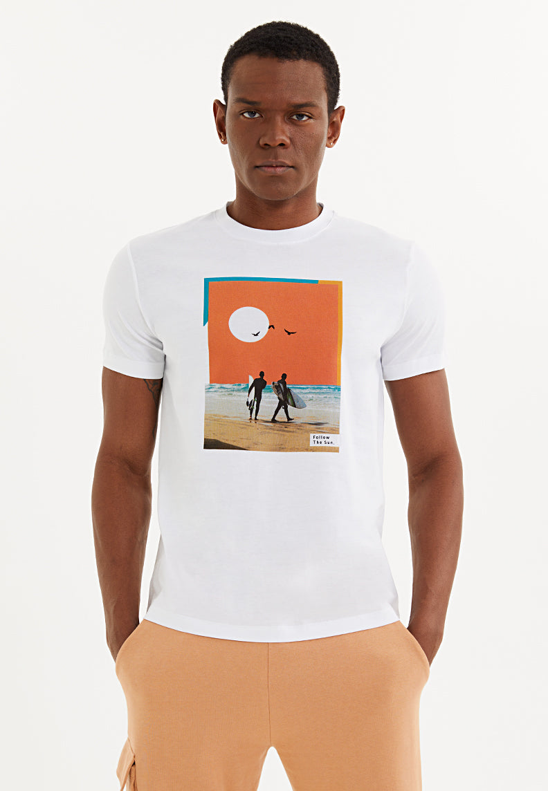 SURFER COLLAGE TEE - T-Shirt - Westmark London EU(TR) Store Organik Pamuklu Sürdürülebilir Moda