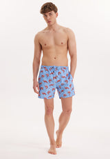 WMANIMAL PRAWN SWIM SHORTS in Lila AOP - Swim Shorts - Westmark London EU(TR) Store Organik Pamuklu Sürdürülebilir Moda