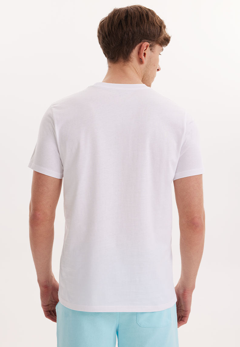 WMCOLLAGE ROAM TEE in White - T-Shirt - Westmark London EU(TR) Store Organik Pamuklu Sürdürülebilir Moda