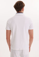BREEZE TOWELLING POLO SHIRT in White - T-Shirt - Westmark London EU(TR) Store Organik Pamuklu Sürdürülebilir Moda
