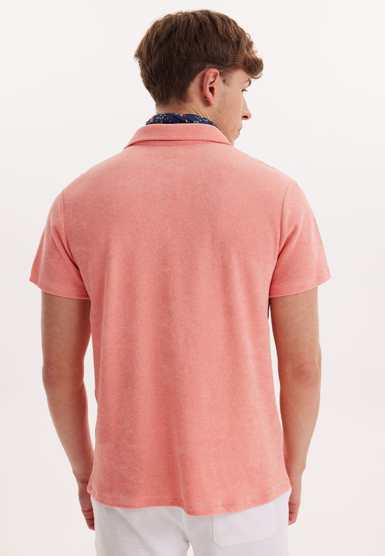 BREEZE TOWELLING POLO SHIRT in Desert Flowers - T-Shirt - Westmark London EU(TR) Store Organik Pamuklu Sürdürülebilir Moda