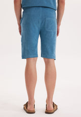 BREEZE TOWELLING SHORTS in Aegean Blue - Shorts - Westmark London EU(TR) Store Organik Pamuklu Sürdürülebilir Moda