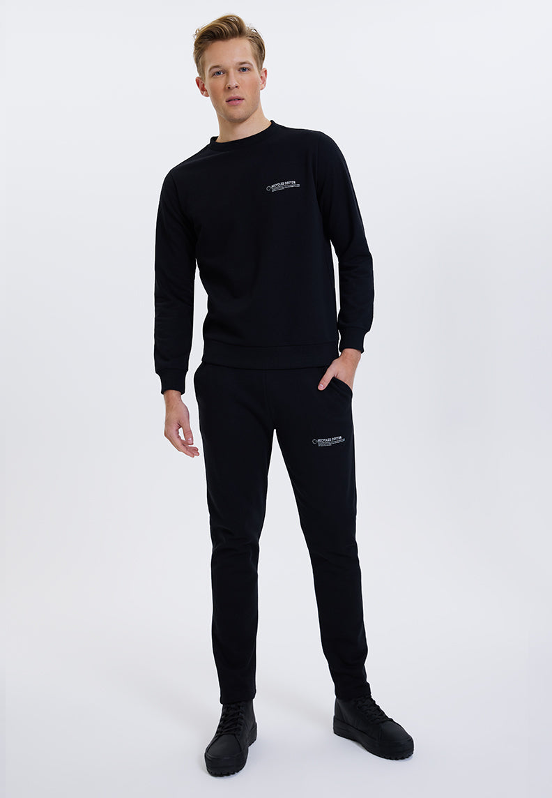WMRECYCLED SWEAT in Black - Sweatshirt - Westmark London EU(TR) Store Organik Pamuklu Sürdürülebilir Moda