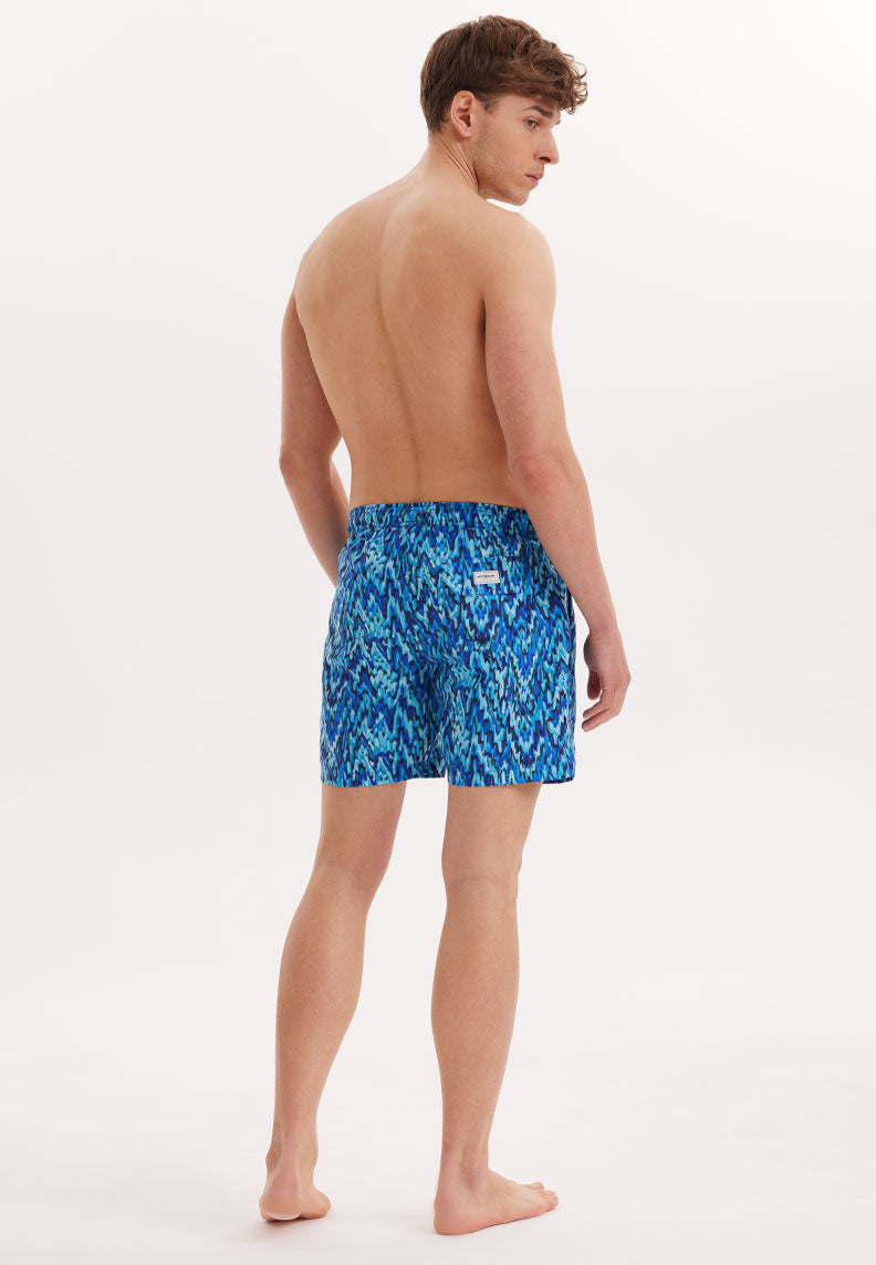 WMPATTERN PRINT SWIM SHORTS in Blue AOP - Swim Shorts - Westmark London EU(TR) Store Organik Pamuklu Sürdürülebilir Moda