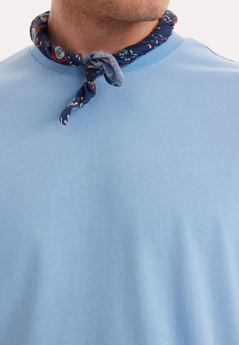 ESSENTIALS OVERSIZED TEE in Blissful Blue - T-Shirt - Westmark London EU(TR) Store Organik Pamuklu Sürdürülebilir Moda