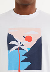 SUNSET PALM TEE - T-Shirt - Westmark London EU(TR) Store Organik Pamuklu Sürdürülebilir Moda