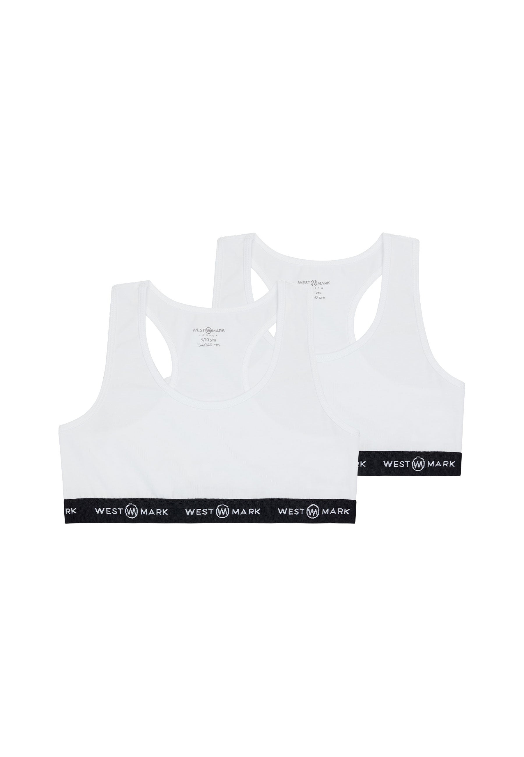 2'li Beyaz Pamuklu Kız Çocuk Yarım Sütyen Büstiyer ALICE BRALETTE - Underwear - Westmark London EU(TR) Store Organik Pamuklu Sürdürülebilir Moda