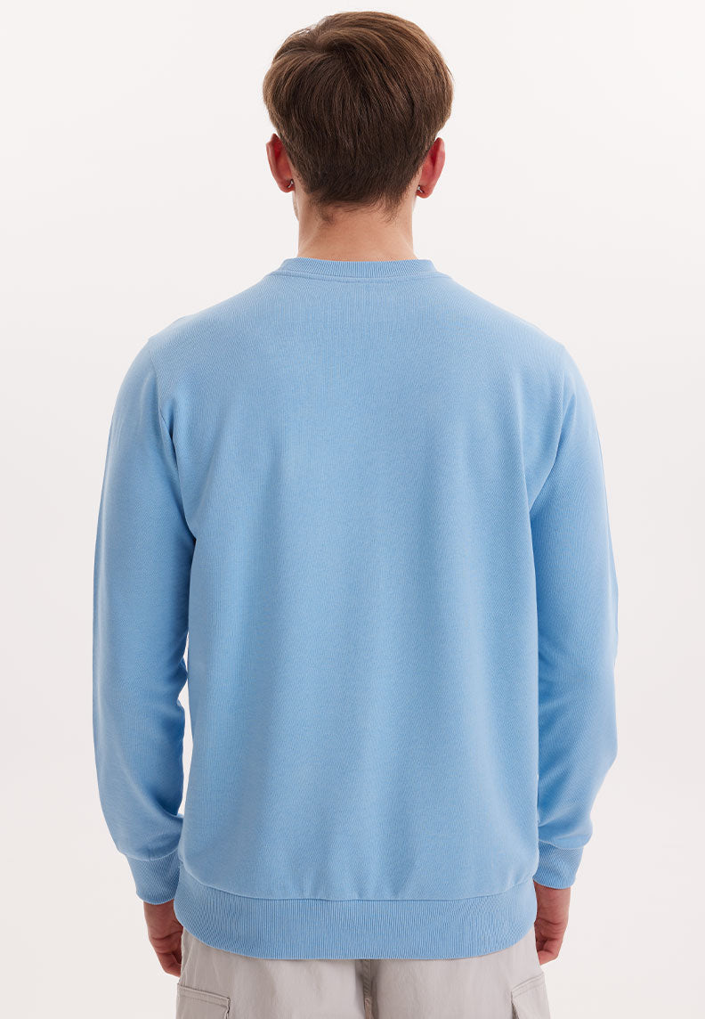 CORE O-NECK SWEAT in Blissful Blue - Sweatshirt - Westmark London EU(TR) Store Organik Pamuklu Sürdürülebilir Moda