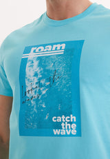 WMCOLLAGE ROAM TEE in Blue Curacao - T-Shirt - Westmark London EU(TR) Store Organik Pamuklu Sürdürülebilir Moda
