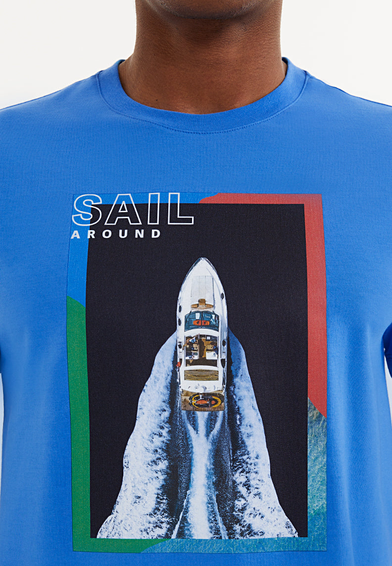 BOAT COLLAGE TEE - T-Shirt - Westmark London EU(TR) Store Organik Pamuklu Sürdürülebilir Moda