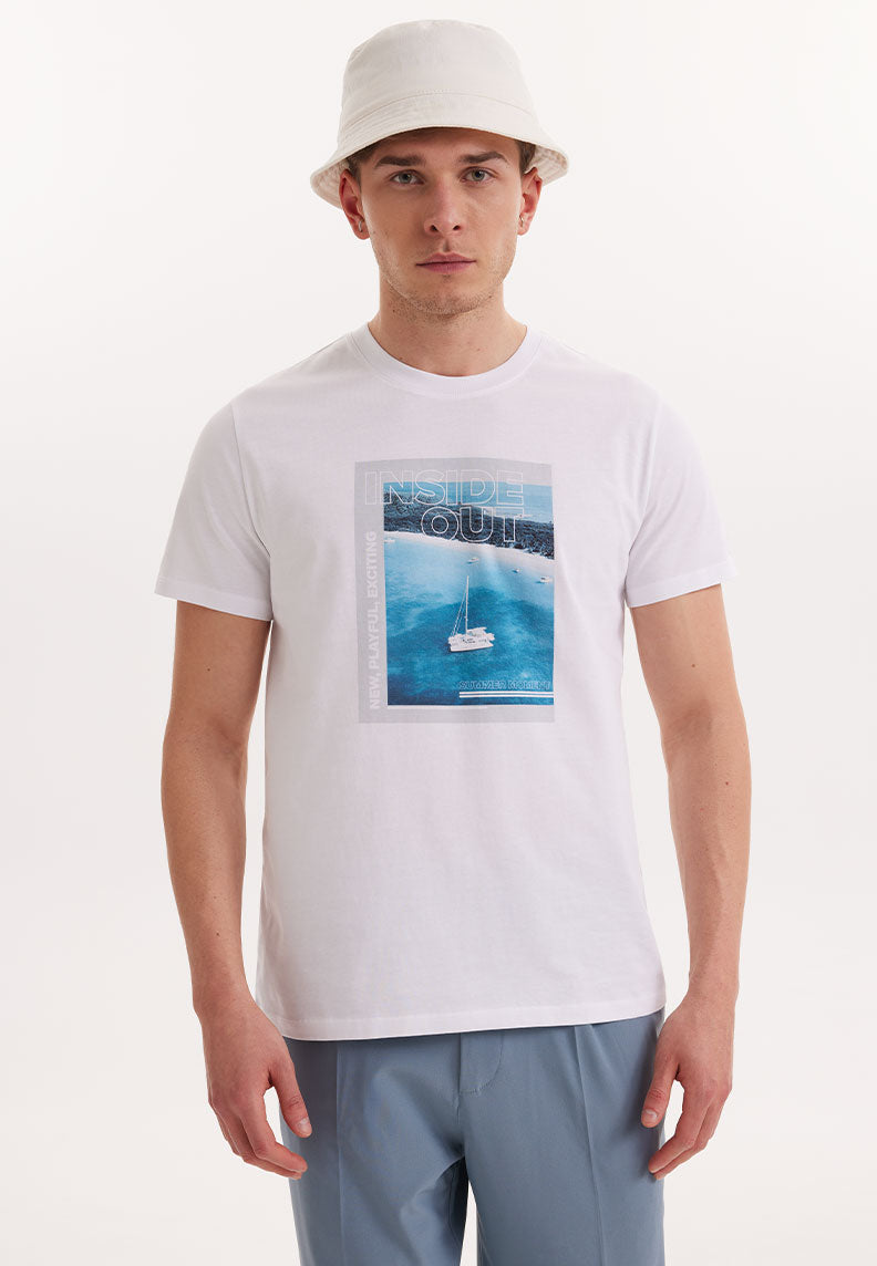 WMCOLLAGE MOMENT TEE in White - T-Shirt - Westmark London EU(TR) Store Organik Pamuklu Sürdürülebilir Moda