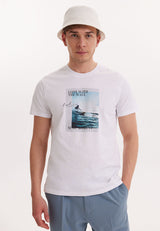 WMCOLLAGE WAVE TEE in White - T-Shirt - Westmark London EU(TR) Store Organik Pamuklu Sürdürülebilir Moda