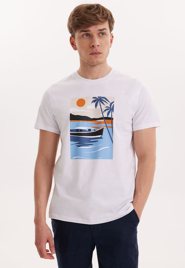 WMVIEW BOAT TEE in White - T-Shirt - Westmark London EU(TR) Store Organik Pamuklu Sürdürülebilir Moda