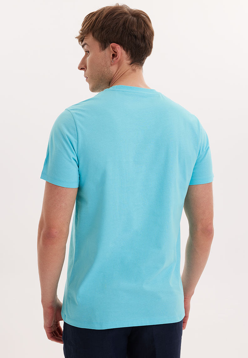 WMVIEW BOAT TEE in Blue Curacao - T-Shirt - Westmark London EU(TR) Store Organik Pamuklu Sürdürülebilir Moda