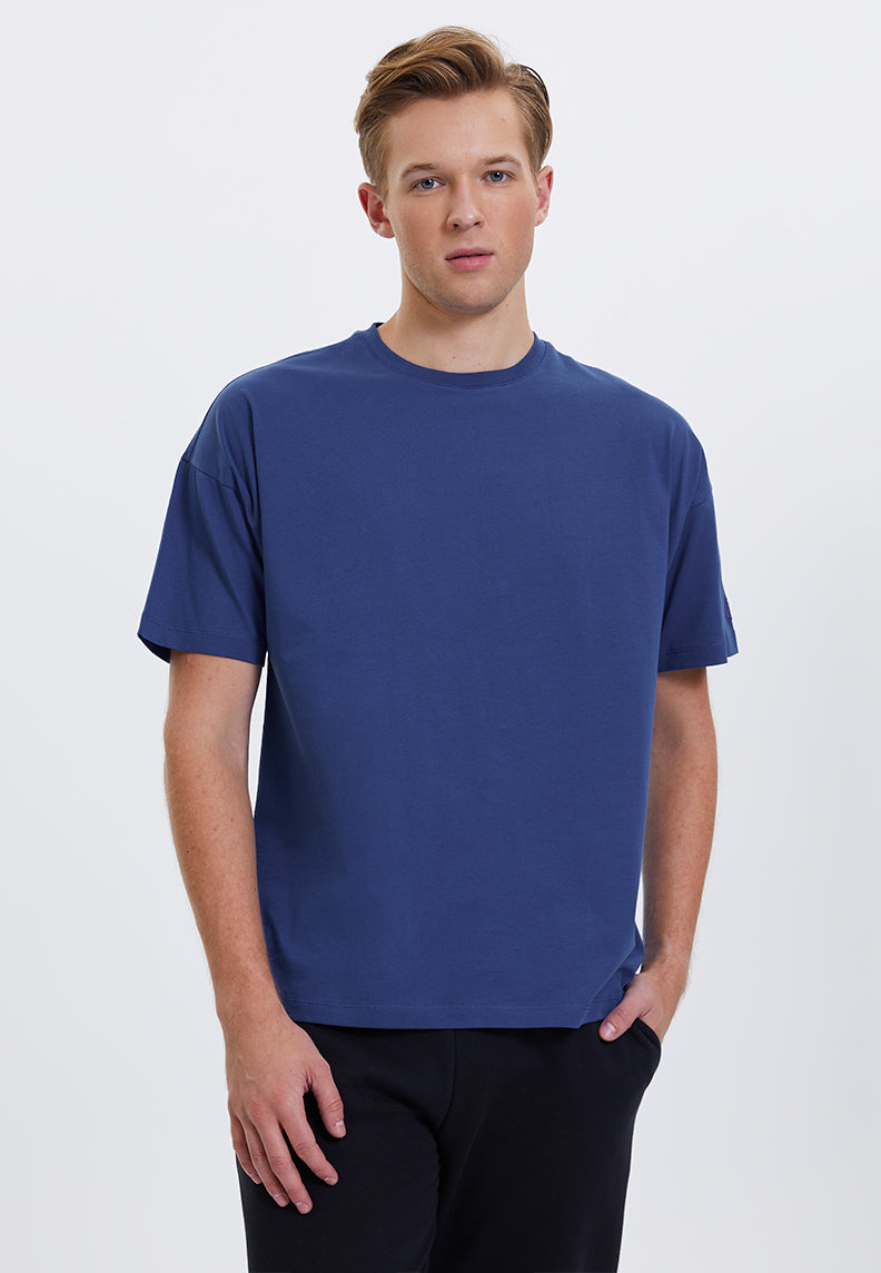 ESSENTIALS OVERSIZED TEE in Blue Quartz - T-Shirt - Westmark London EU(TR) Store Organik Pamuklu Sürdürülebilir Moda