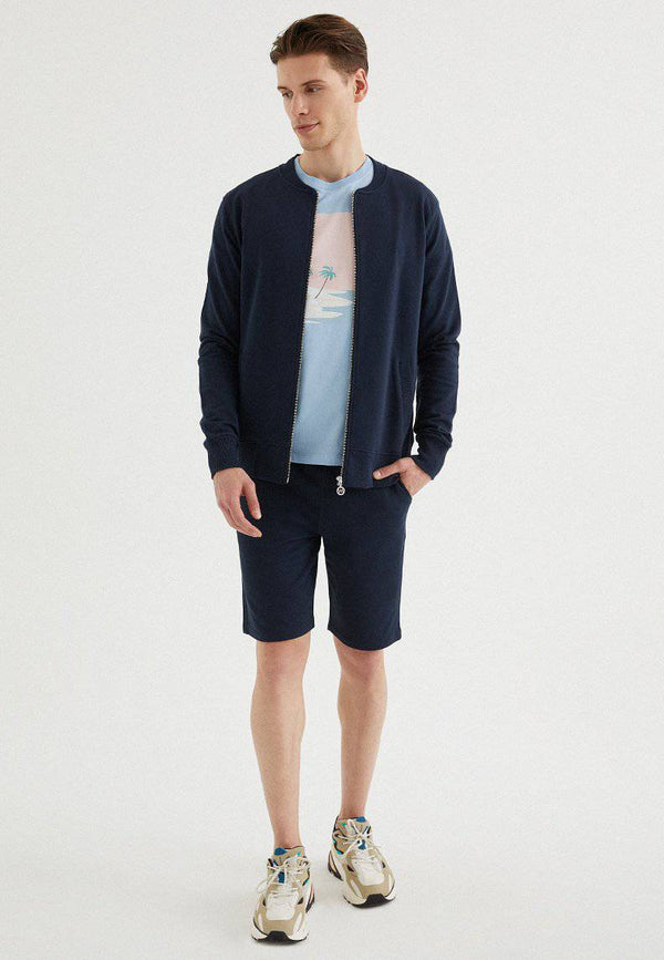 CORE BOMBER JACKET in Total Eclipse - Sweatshirt - Westmark London EU(TR) Store Organik Pamuklu Sürdürülebilir Moda