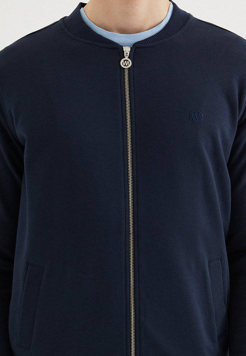 CORE BOMBER JACKET in Total Eclipse - Sweatshirt - Westmark London EU(TR) Store Organik Pamuklu Sürdürülebilir Moda