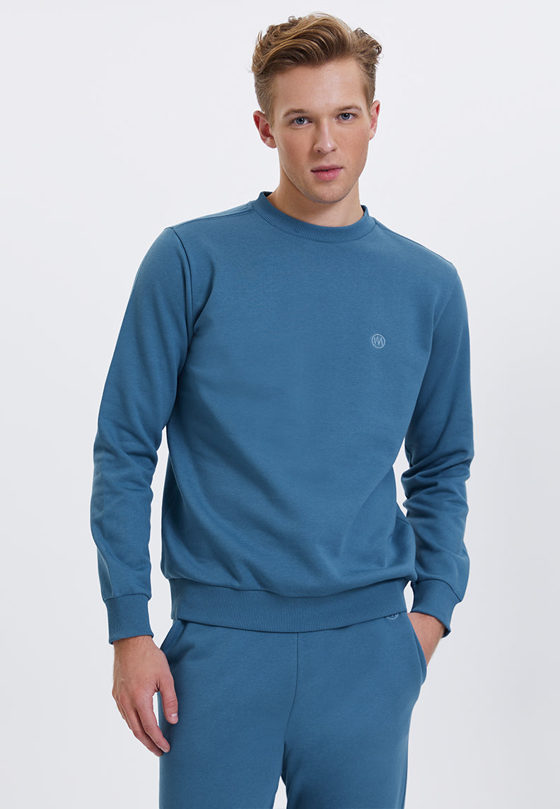 CORE O-NECK SWEAT in Midnight– Sweatshirt - Westmark London EU(TR) Store Organik Pamuklu Sürdürülebilir Moda